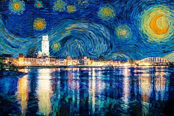 Starry Night in Deventer by Arjen Roos