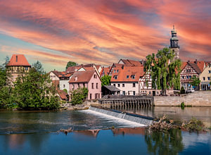 Altstadt „Lauf an der Pegnitz“ in Franken Bayern, Deutschland Reiseführer
