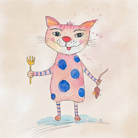 Little Gourmet – Animal Illustration by Anita Gewald