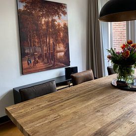 Customer photo: Jan Hackaert, The Avenue of Birches, on ArtFrame