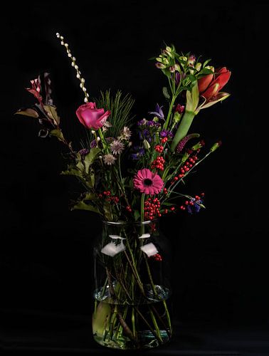 Still life flowers in a vase