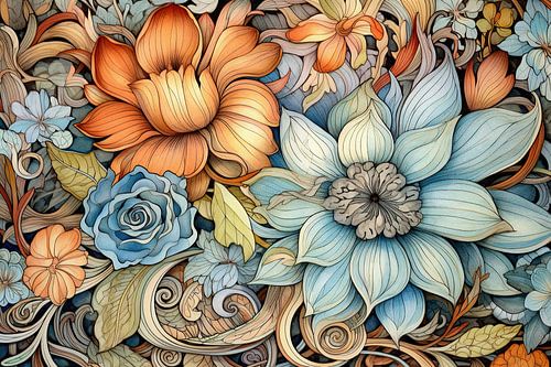 Schilderij Cascading Peace | Rustig schilderij