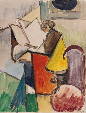 Albert Gleizes - Studie voor een portret van Florent Schmitt (1915) van Peter Balan