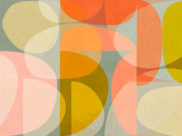 Geometry, organic shapes, cheerful, summery IV by Ana Rut Bre