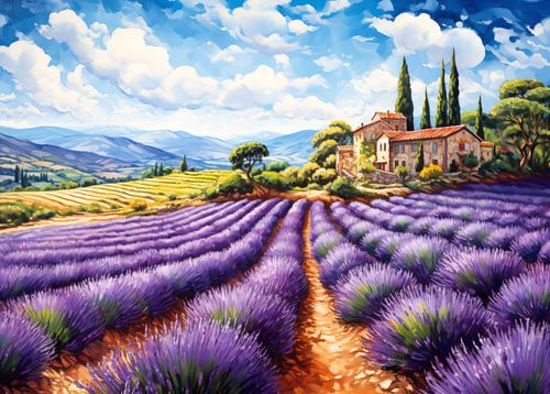 Een Pad door de Lavendel