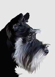 Schnauzer hond vector van IHSANUDDIN .