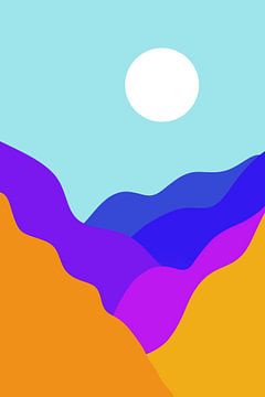 An abstract mountain landscape by Bianca Wisseloo