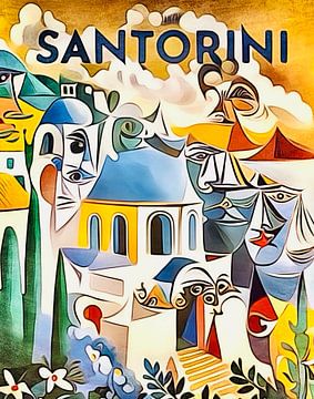 Santorini, Globetrotter #2 van zam art