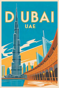 Dubai, Verenigde Arabische Emiraten. van Poster Art Shop