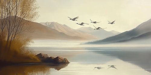 Migration der Kraniche iii