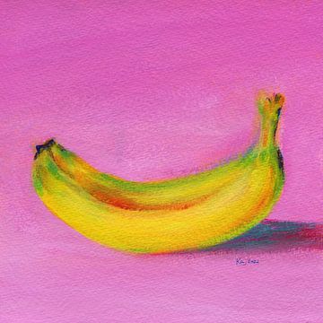 Happy smiling banana by Karen Kaspar