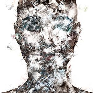 Abstract portret vrouw