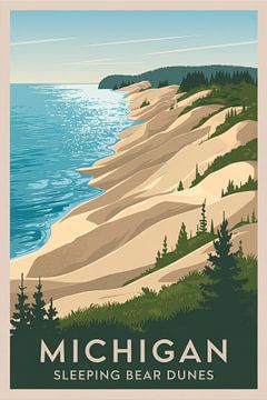 Michigan van Poster Art Shop