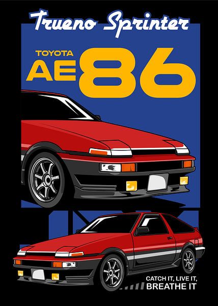 Toyota Sprinter Trueno AE86 JDM Car by Adam Khabibi