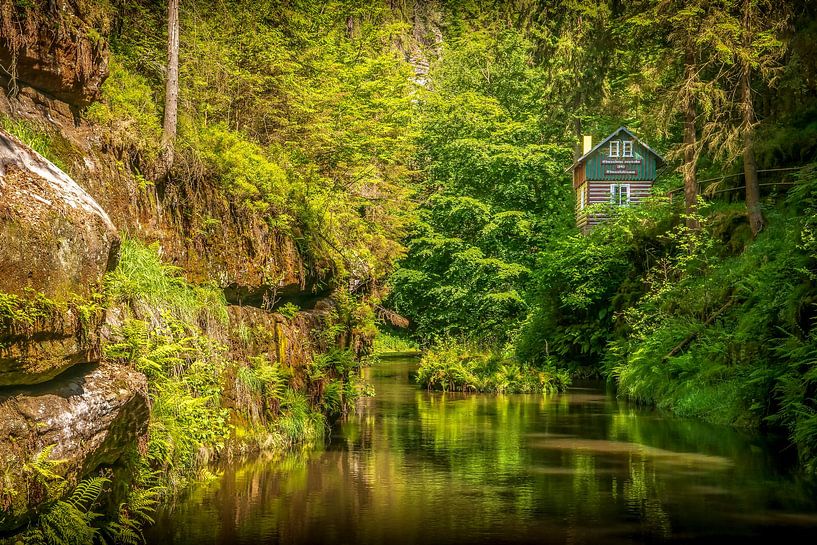 Edmundsklamm in Boheems Zwitserland van Antwan Janssen
