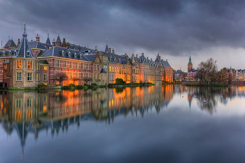 Binnenhof reflected in the Hofvijver
