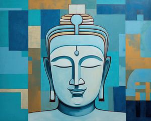 Buddha Rast | Buddha Kunstwerk von ARTEO Gemälde