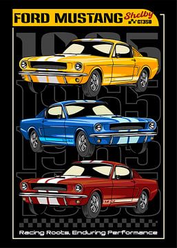Ford Mustang Shelby GT350 Muscle Car by Adam Khabibi
