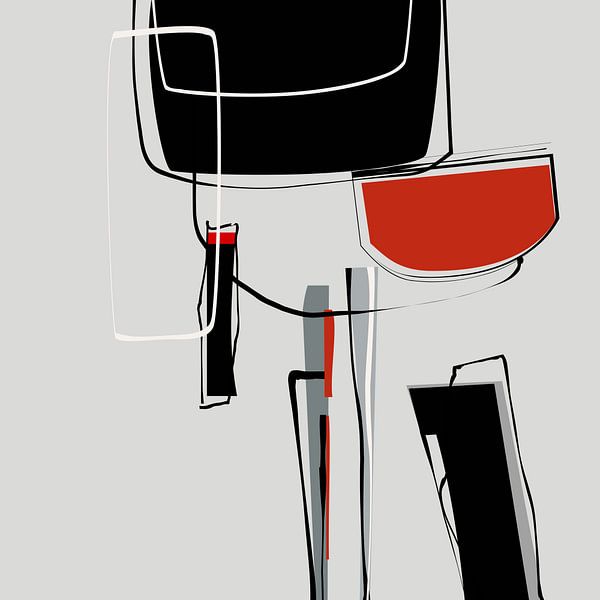 Abstrakte Komposition 897 von Angel Estevez