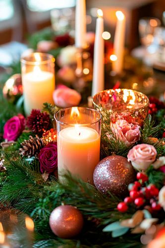 Adventskrans decoratie