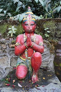 Het vredige heiligdom van Gaukhureshowr Mahadev in Dhulikhel van Frank Photos