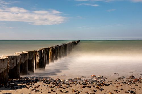 Groynes on the Baltic Sea by Marcus Beckert