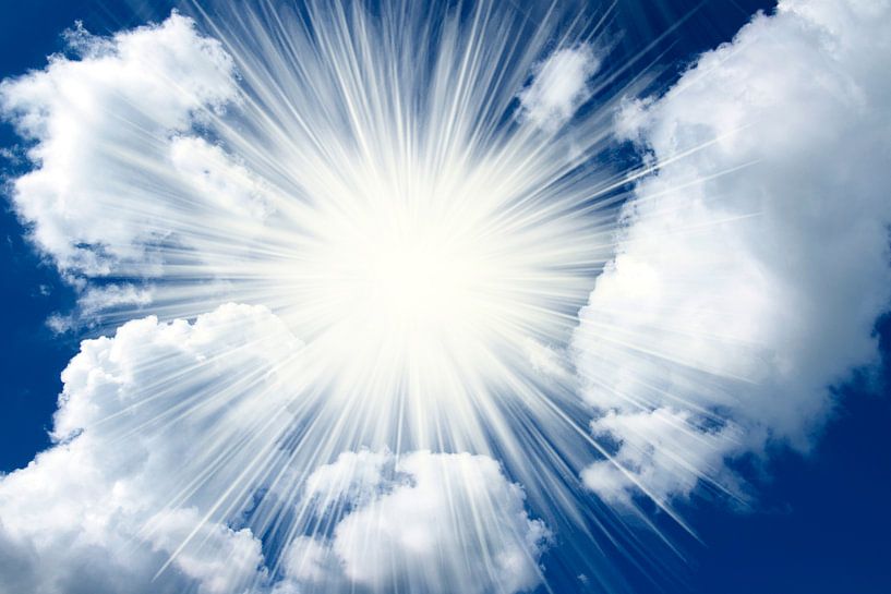 Sunshine through the clouds by Egon Zitter