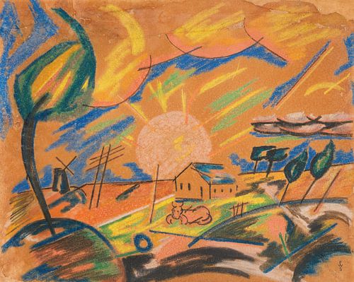 Ochtend op het platteland, Franz Wilhelm Seiwert