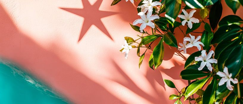 Tropical floral pattern with shade by Poster Art Shop