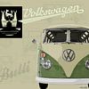 VW T1 Samba Groen-Beige van Ad Hermans