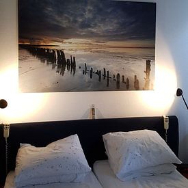 Customer photo: Last light on the mudflats by Ron Buist, on canvas