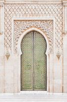 Porte verte au Maroc - Photographie de voyage en couleurs douces