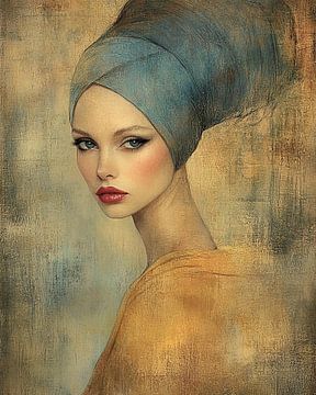 Silence in mustard and blue