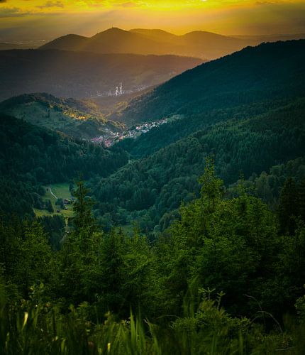 Low-hanging sun in Germany