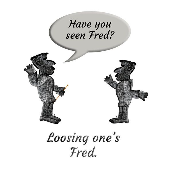 Den Fred verlieren (Englischer Wortwitz) von Grüntyers .