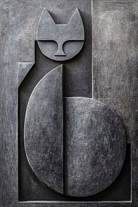 Katze Abstrakte Skulptur