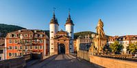 Old bridge with the bridge gate in Heidelberg by Werner Dieterich thumbnail