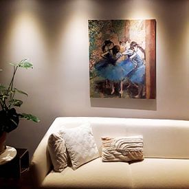 Klantfoto: Dansers in blauw, Parijs, Edgar degas (gezien bij vtwonen), op canvas