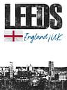 Leeds Angleterre par Printed Artings Aperçu