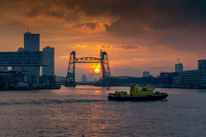 Sonnenuntergang bei de Hef (Rotterdam) von Mylène Amoureus