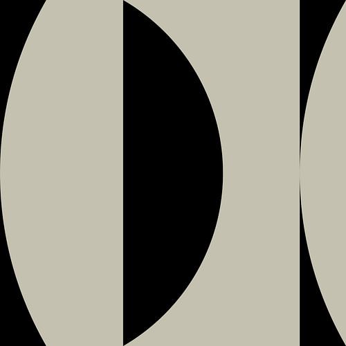 Zwarte geometrische vormen en lijnen nr. 7