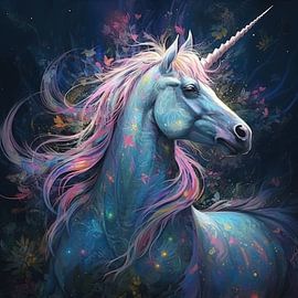Unicorn Love by Eye catching paintings