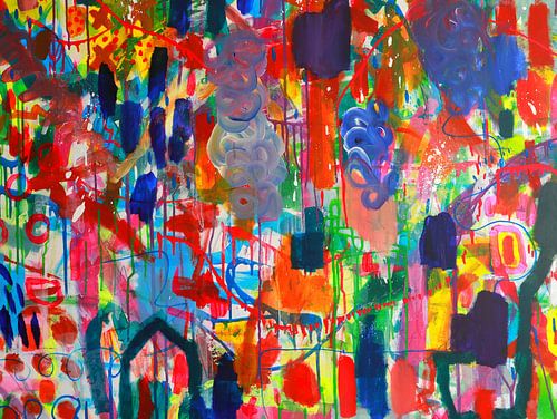 Abstrait multicolore sur Art Ludique