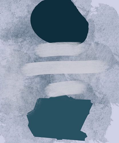 Volg je innerlijke balans - minimalistische abstracte kunst