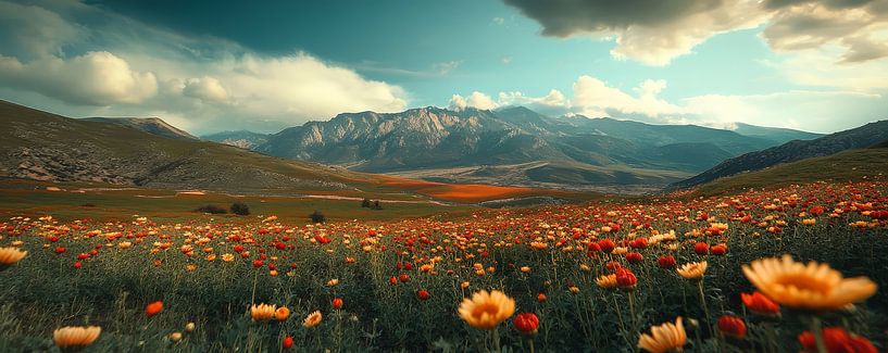 In Bloom under the Mountains by ByNoukk