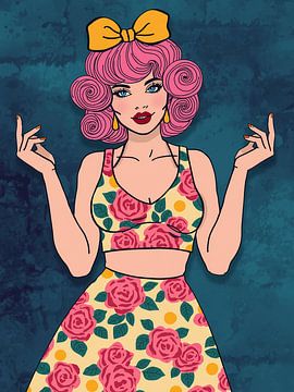 Blumenkleid von Giandra Safaraz