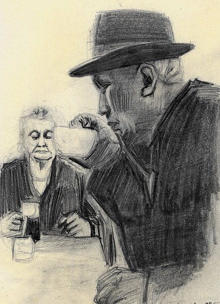 MAN + KOFFIE van Vincent Jacobs