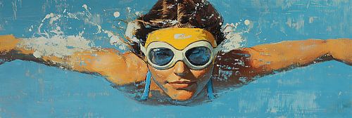 Swimmer | Active swimming person underwater