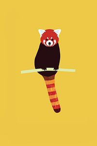 Rode panda van Studio Mattie