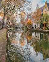 Oude gracht Utrecht herfst foto.